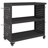 Työkalukärry Musta 75 X 35 X 73 Cm Kylmävalssattu Teräs